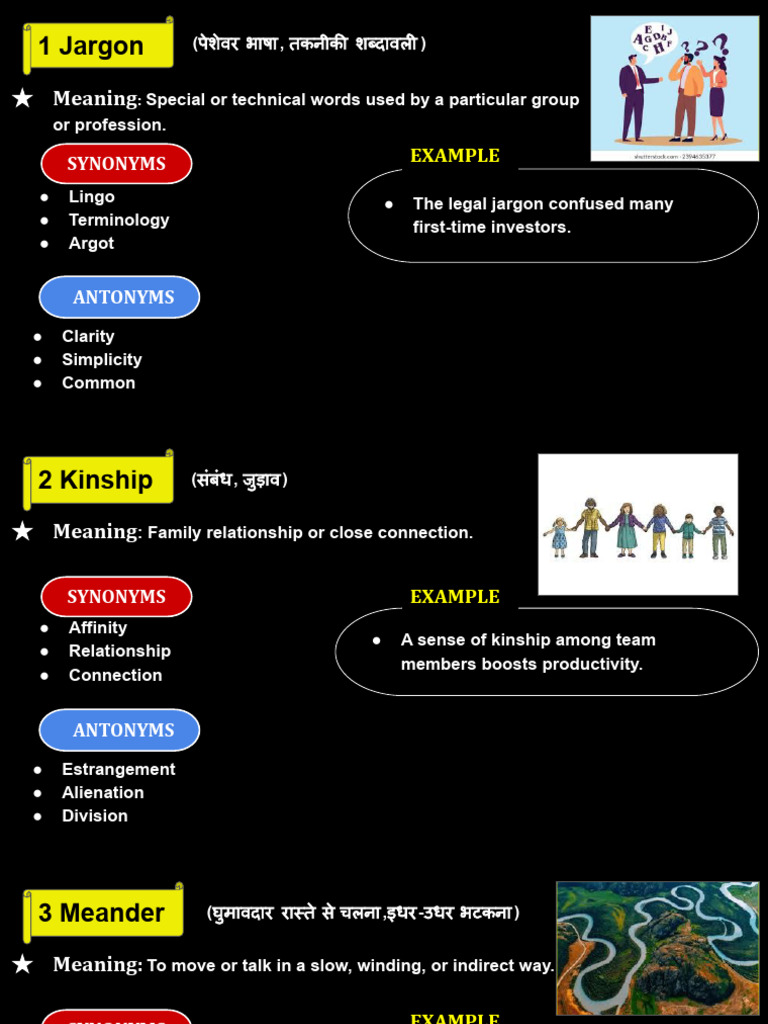 Daily Vocabulary 27 12 | PDF | Jargon