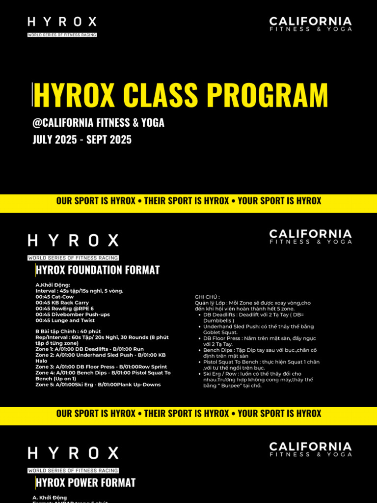 Hyrox Class Program PDF | PDF
