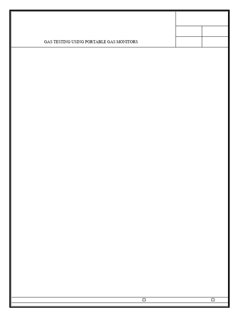Portable Gas Monitoring Guidelines | PDF | Chemical Process Engineering ...