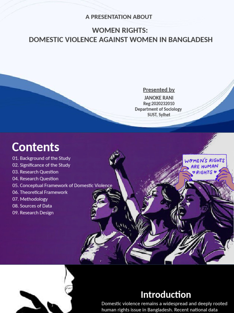 Domestic Violence Against Women in Bangladesh | PDF | Violence ...