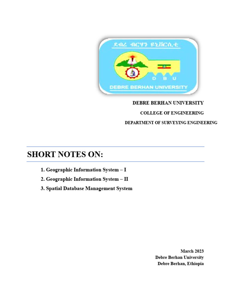GIS Concepts and Database Management | PDF | Geographic Information ...