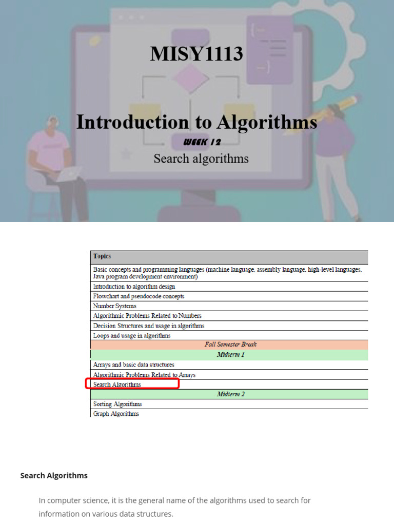 w12_MISY1113 | PDF | Algorithms And Data Structures | Algorithms
