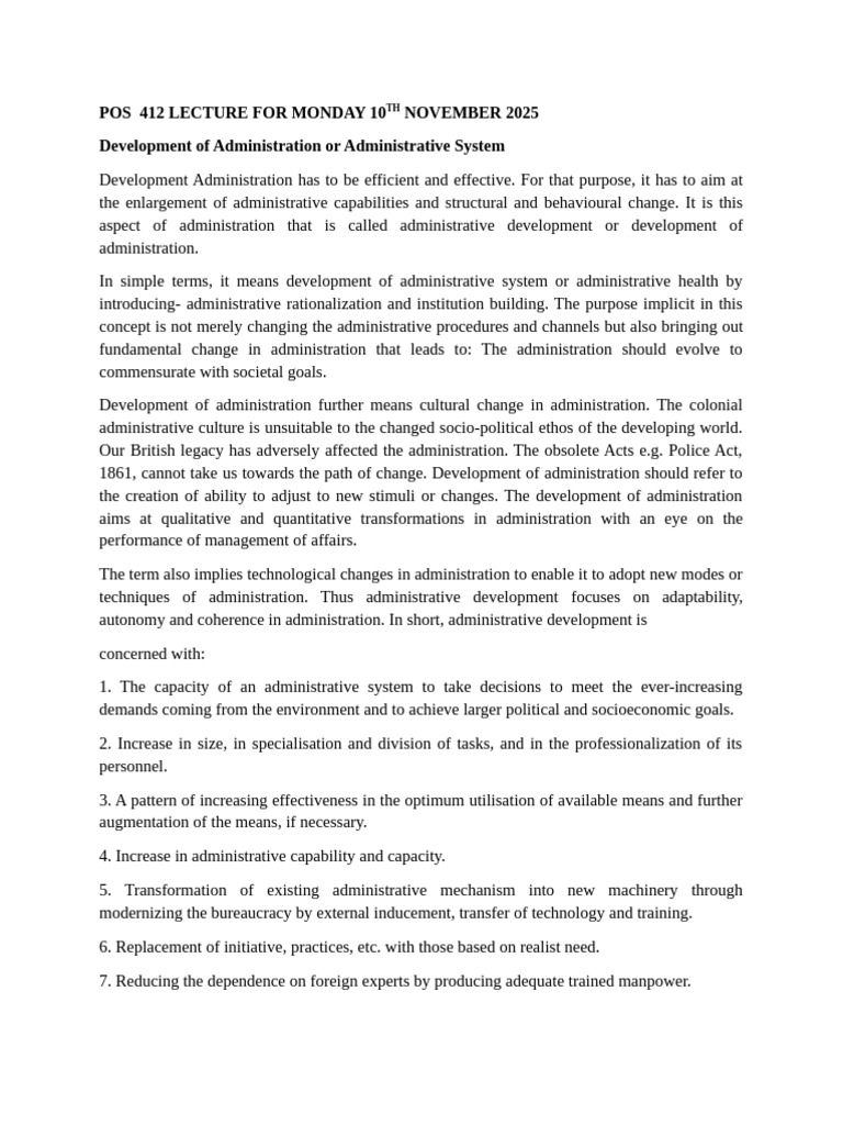 Administrative Development Strategies | PDF | Economics | Economic Growth