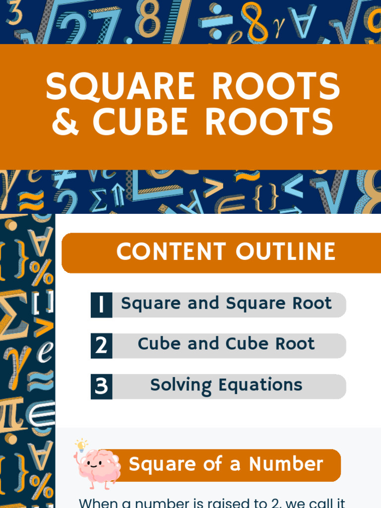 Understanding Square and Cube Roots | PDF | Mathematics | Elementary ...