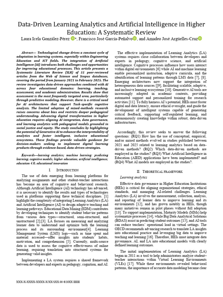 AI and Learning Analytics in Higher Ed | PDF | Machine Learning | Analytics