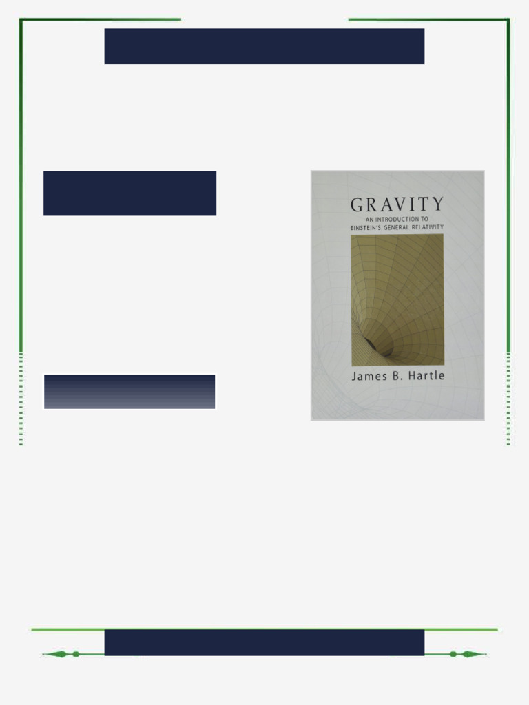 Gravity Solutions Errata and Extras James B. Hartle eBook ready-for-download edition | PDF