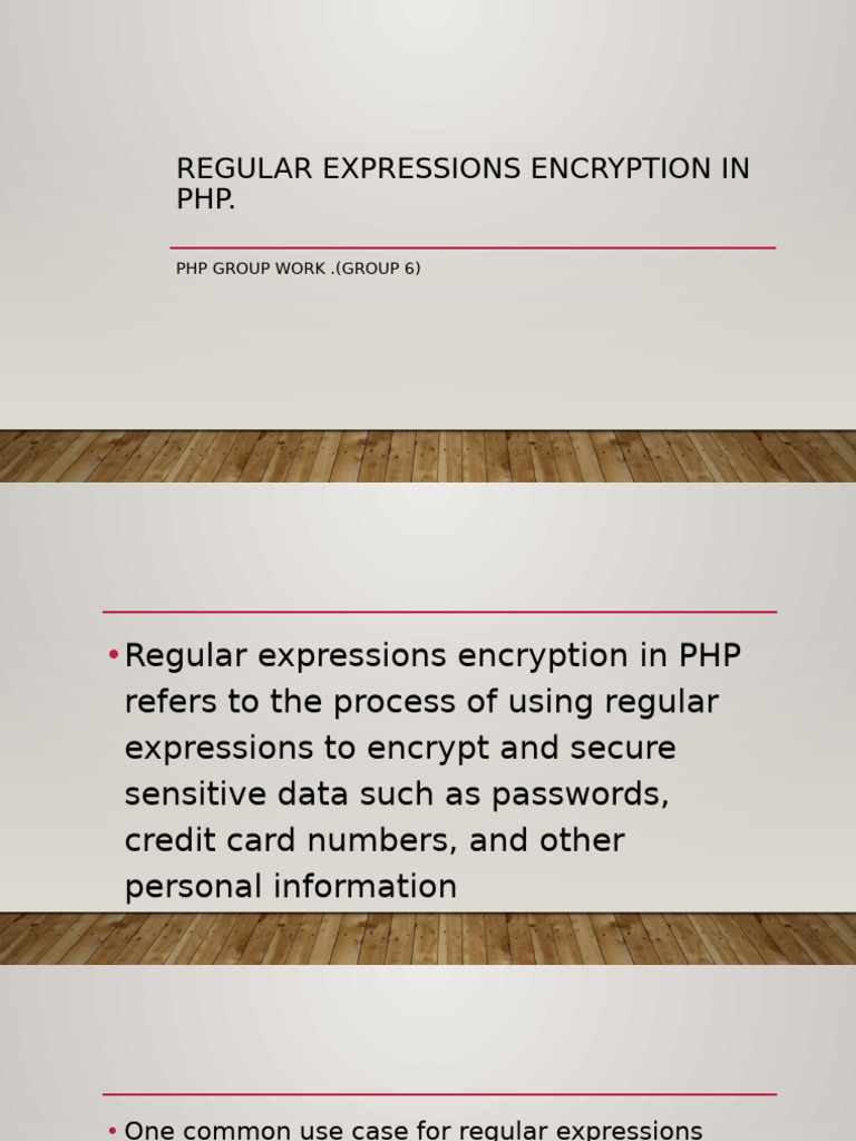 PHP Regular Expressions for Data Encryption | PDF | Http Cookie ...