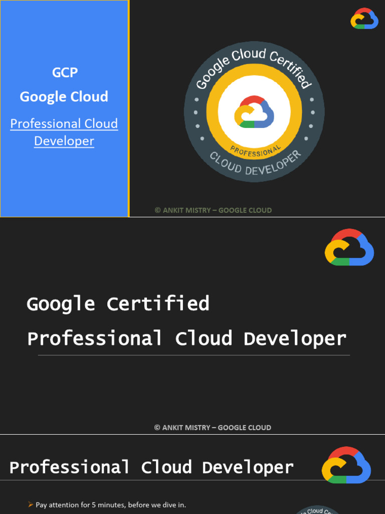 Google Cloud Developer Certification Guide | PDF | Software As A ...