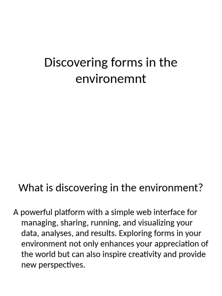 Exploring Forms in Nature and Design | PDF | Creativity | Mindfulness