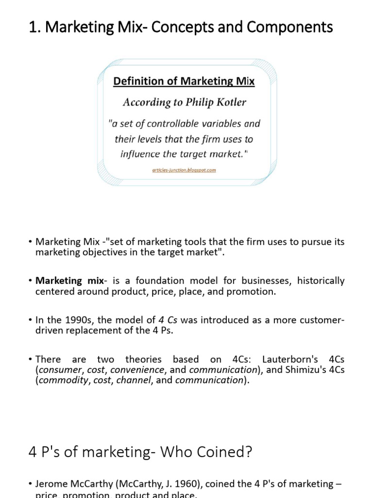 Marketing Mix and Sales Promotion Strategies | PDF | Marketing ...