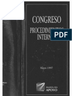 CDG - Manual de Procedimientos Internos Del Congreso Peruano (1997)
