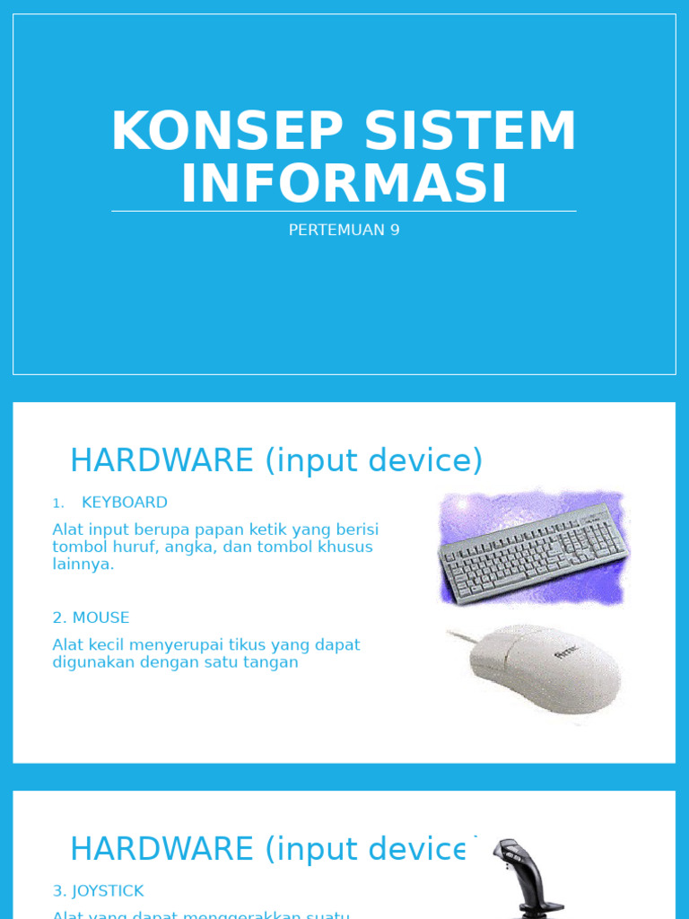 Perangkat Keras Komputer: Input & Output | PDF