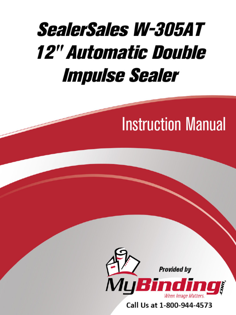 W-305AT Automatic Double Impulse Sealer Manual | PDF | Safety | Switch