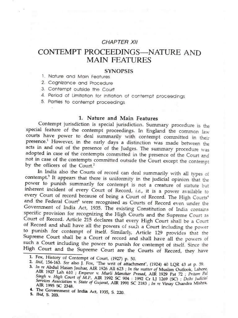 Kailash Rai CONTEMPT OF COURT ACT AND DEFAMATION | PDF
