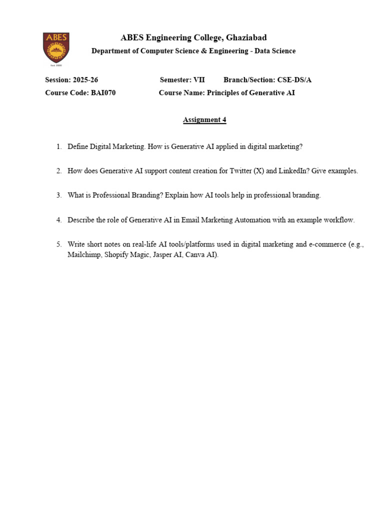 Assignment 4 | PDF