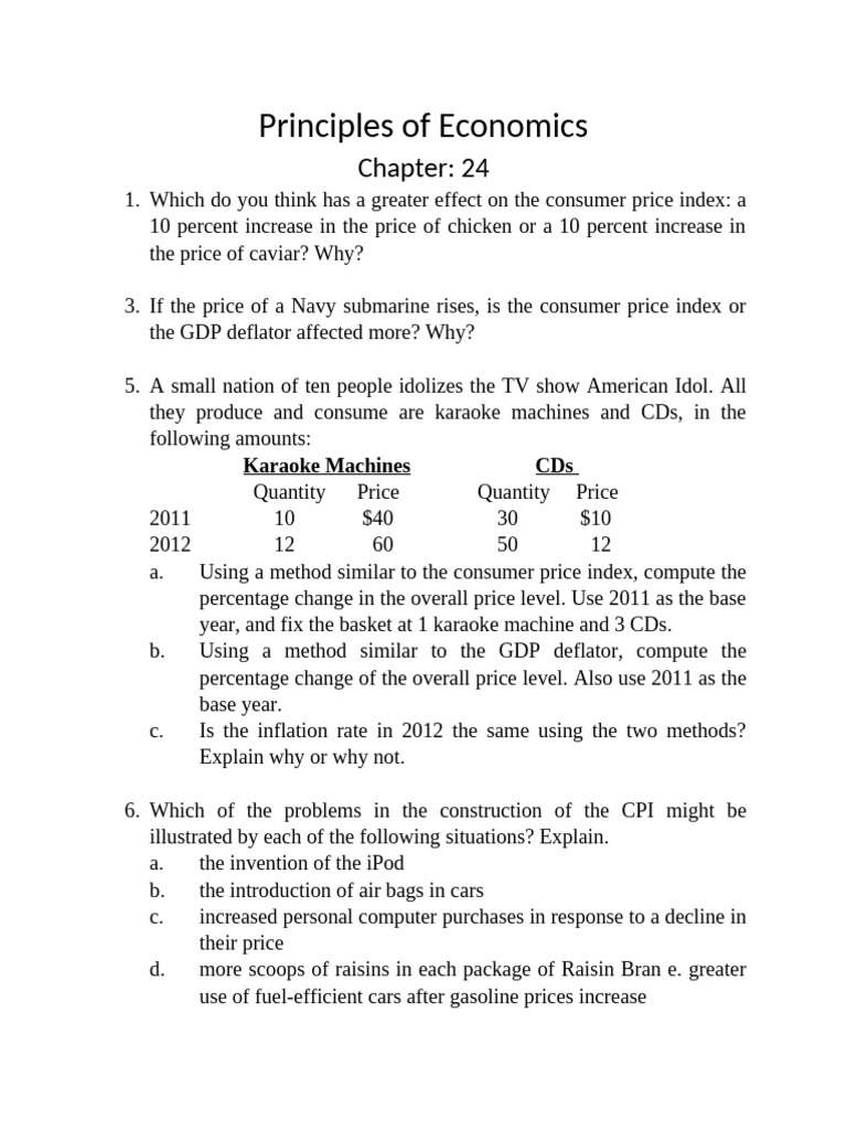 Principles of Economics Final Assignment 1 | PDF