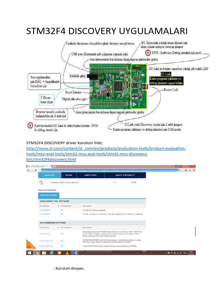 Stm32f4 Discovery Uygulamalari-1 | PDF