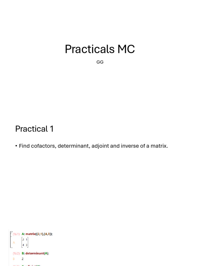 Matrix and Vector Calculations Guide | PDF