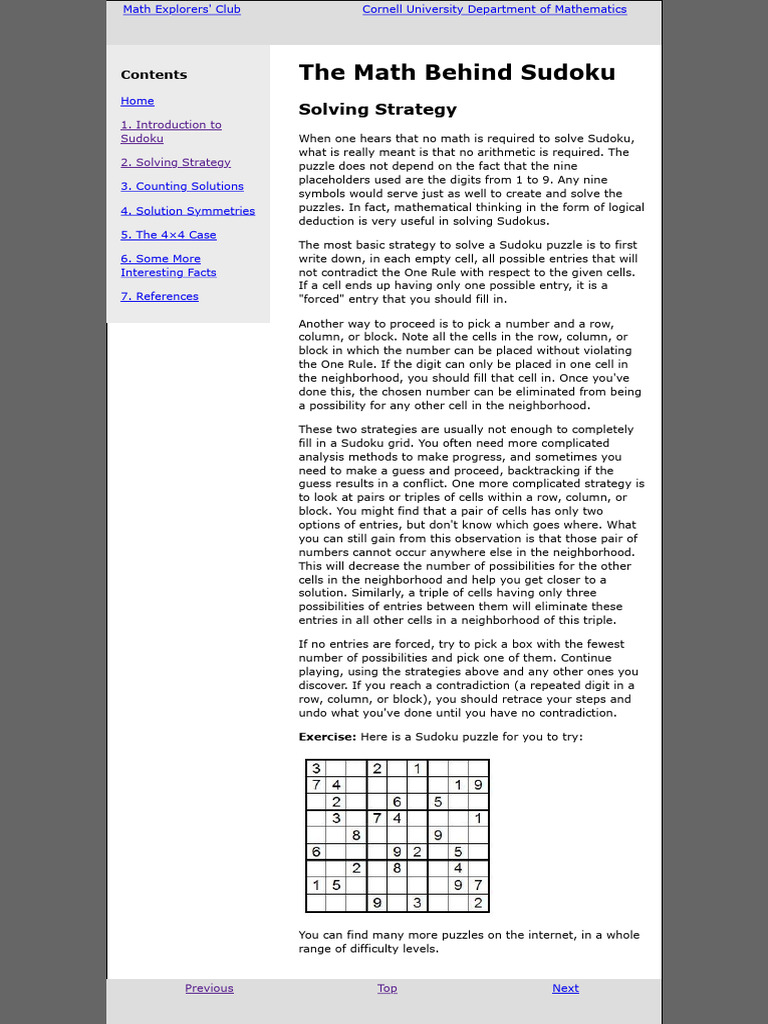 Sudoku Solving Strategies Explained | PDF | Mathematics