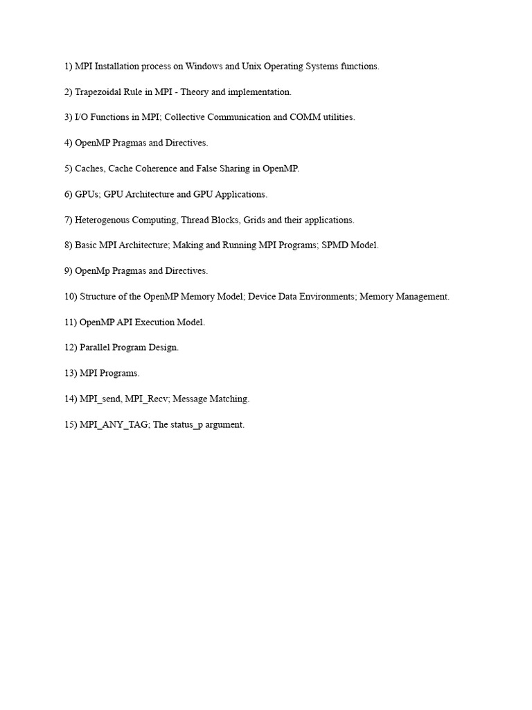MPI and OpenMP Programming Guide | PDF