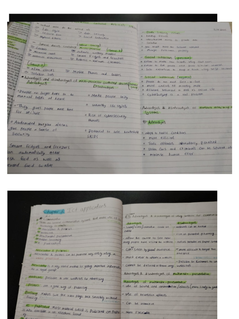 Classtest 1 Notes Chapter 5 and 6.1 | PDF