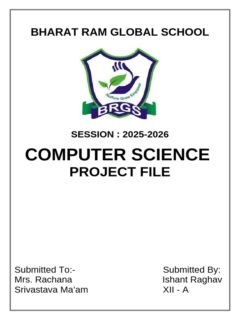 Computer Science Project: Dictionary Ops | PDF