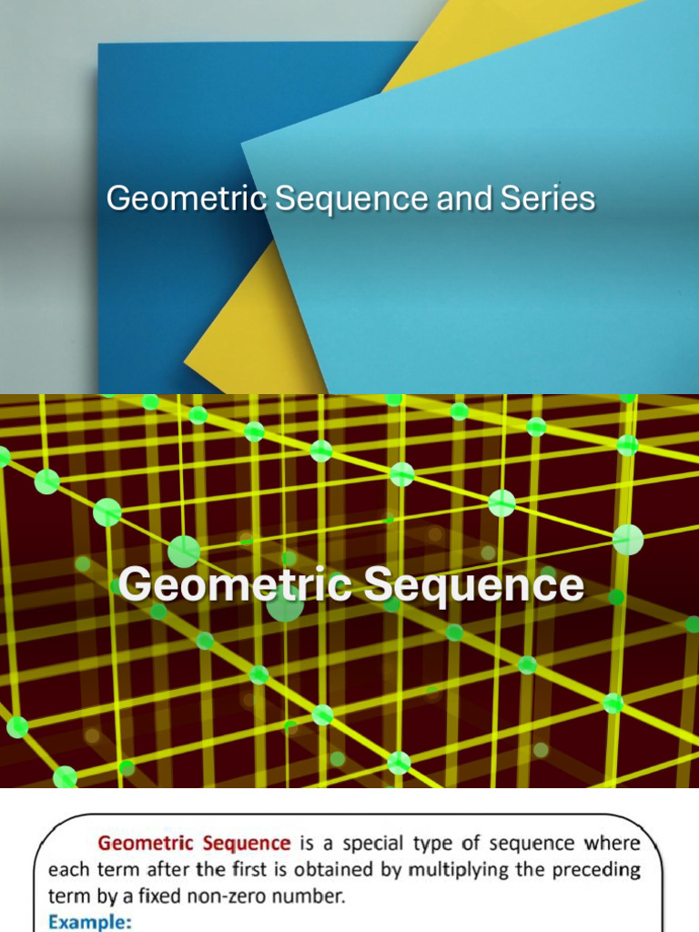 Geometric Sequence and Series | PDF