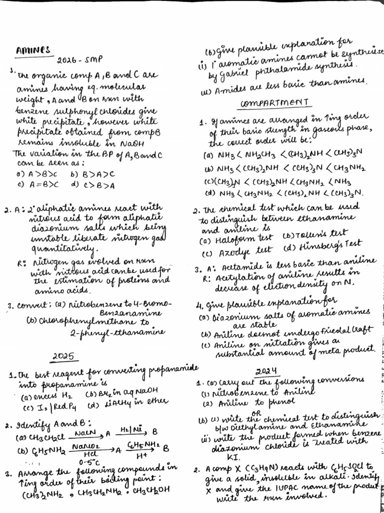 Understanding Amines and Their Properties | PDF