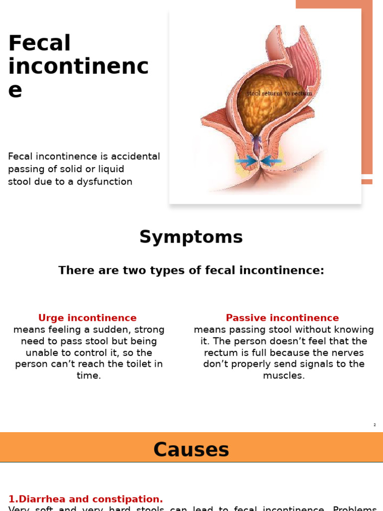 fecal incontinence | PDF | Diseases And Disorders | Medical Specialties