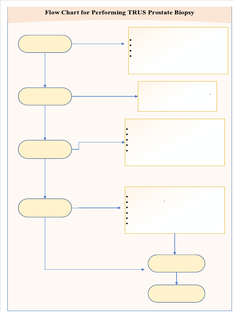 TRUS Prostate Biopsy Flow Chart Guide | PDF