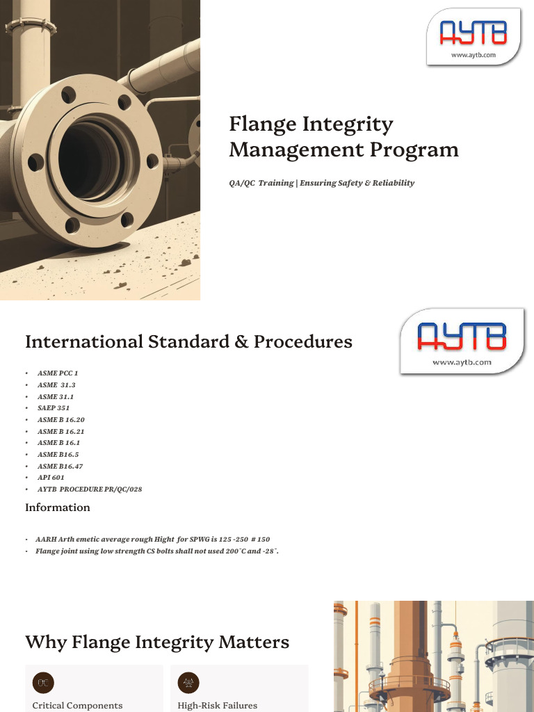 Flange Integrity Management Best Practices | PDF | Nondestructive ...