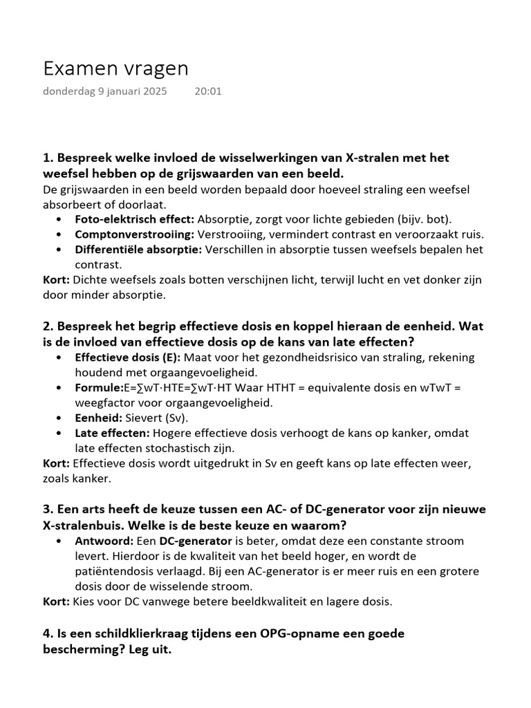 Examen Vragen | PDF