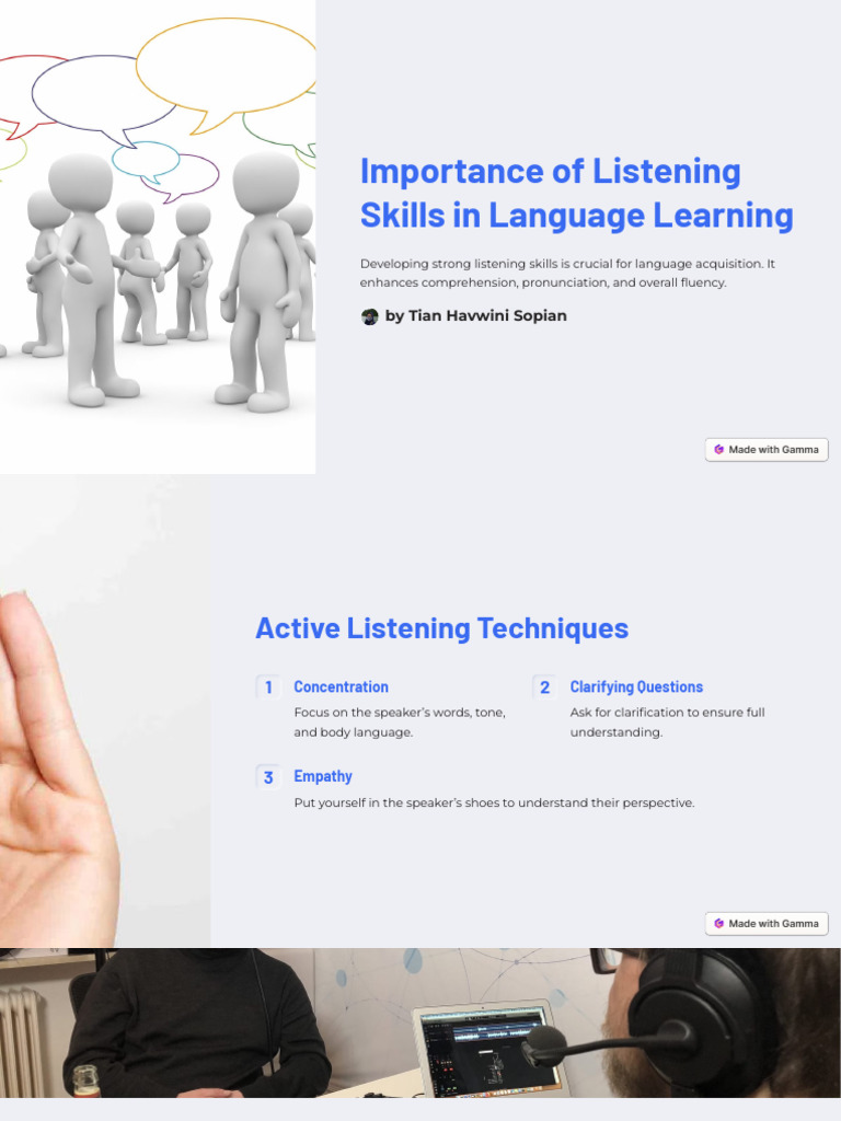 Essential Listening Skills for Language Learning | PDF | Language ...