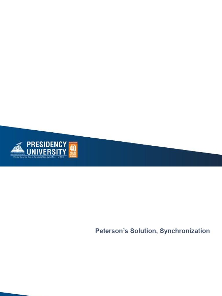 Process Synchronization & Deadlocks Guide | PDF | Synchronization ...