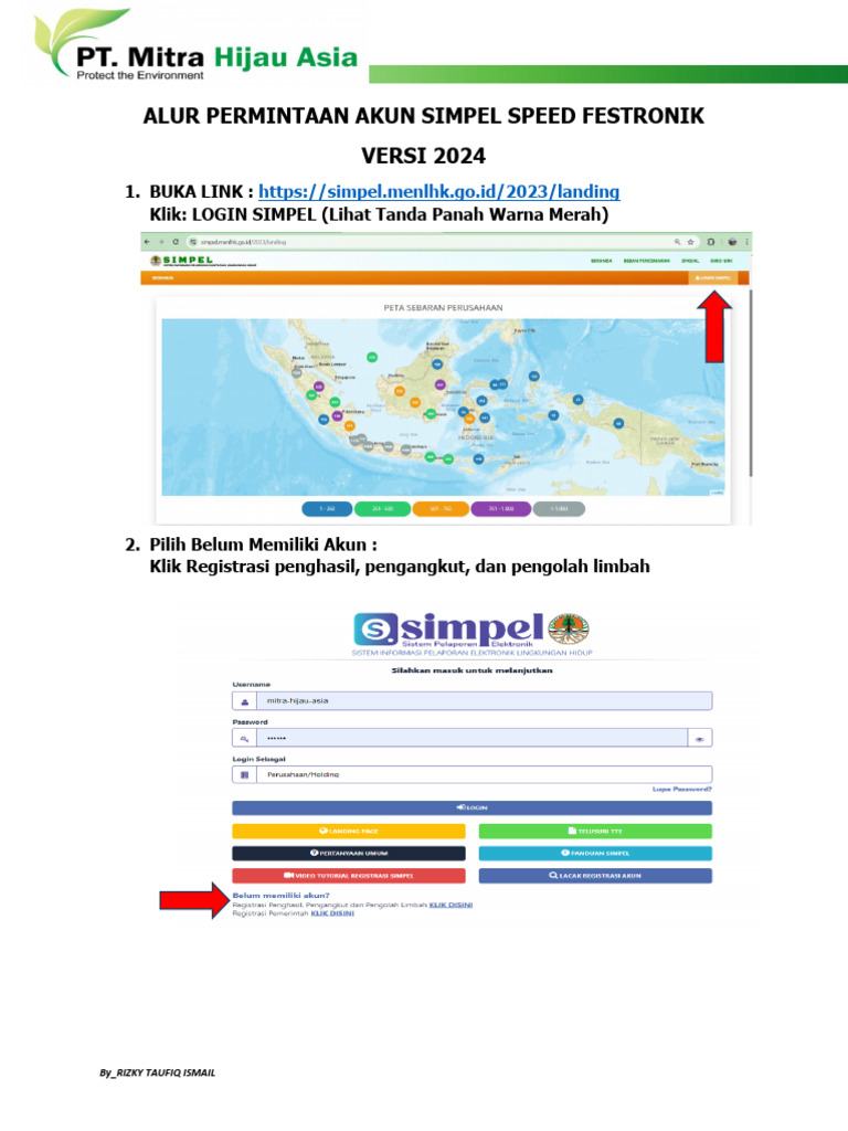 Alur Permintaan Akun Simpel Speed Festronik Versi 2024 | PDF