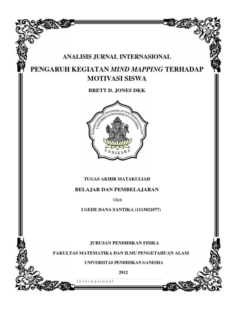 Analisis Jurnal Pendidikan Internasional_Dana Santika 