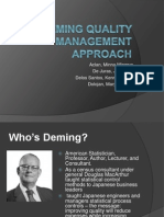 Deming Quality Management Approach