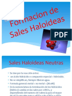 Formacion de Sales Haloideas