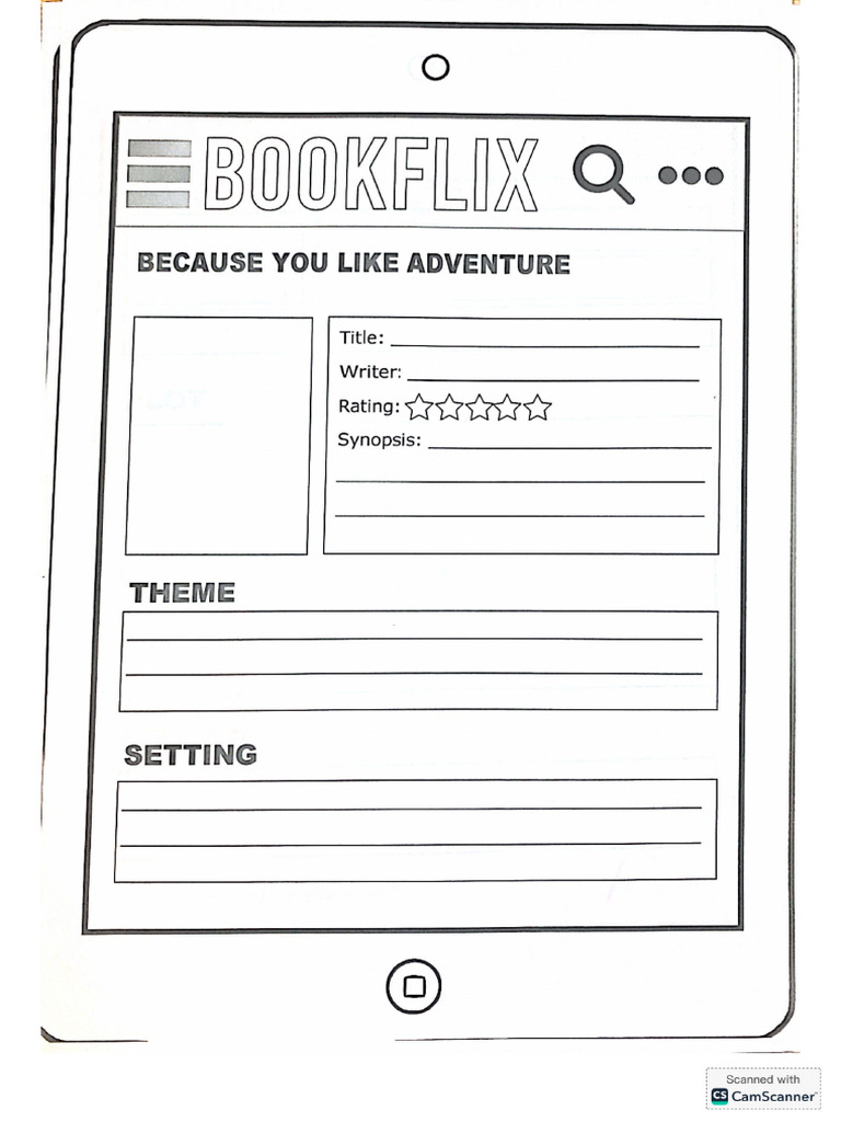 Bookflix Worksheet 2 | PDF