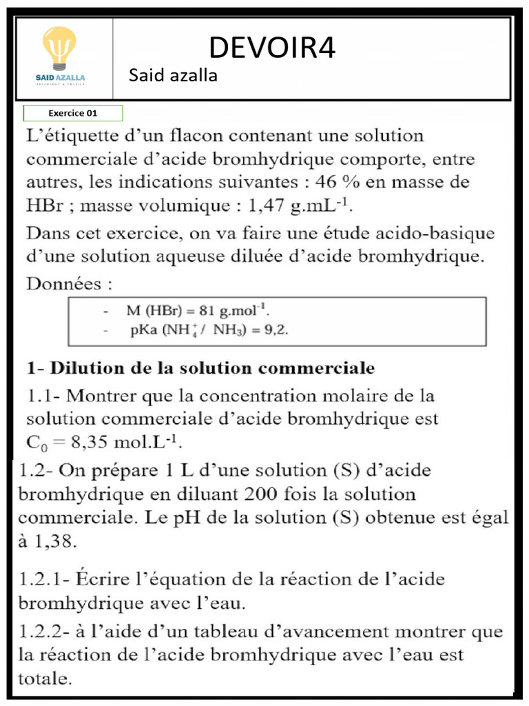 DEVOIR 4 S1 | PDF