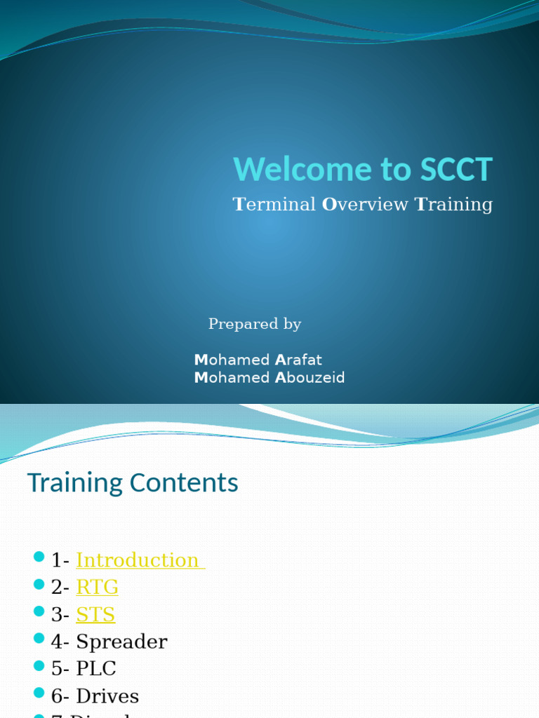 SCCT Terminal Overview Training Guide | PDF | Power Inverter | Rectifier