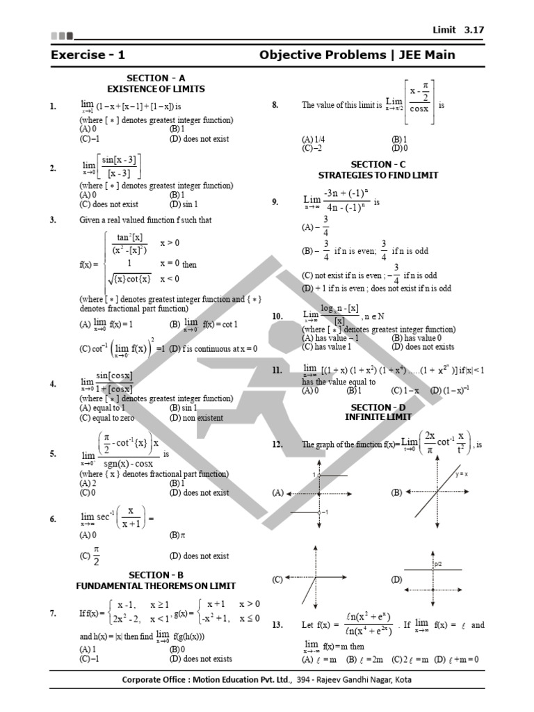 Limit Exercise | PDF | Mathematical Concepts | Discrete Mathematics
