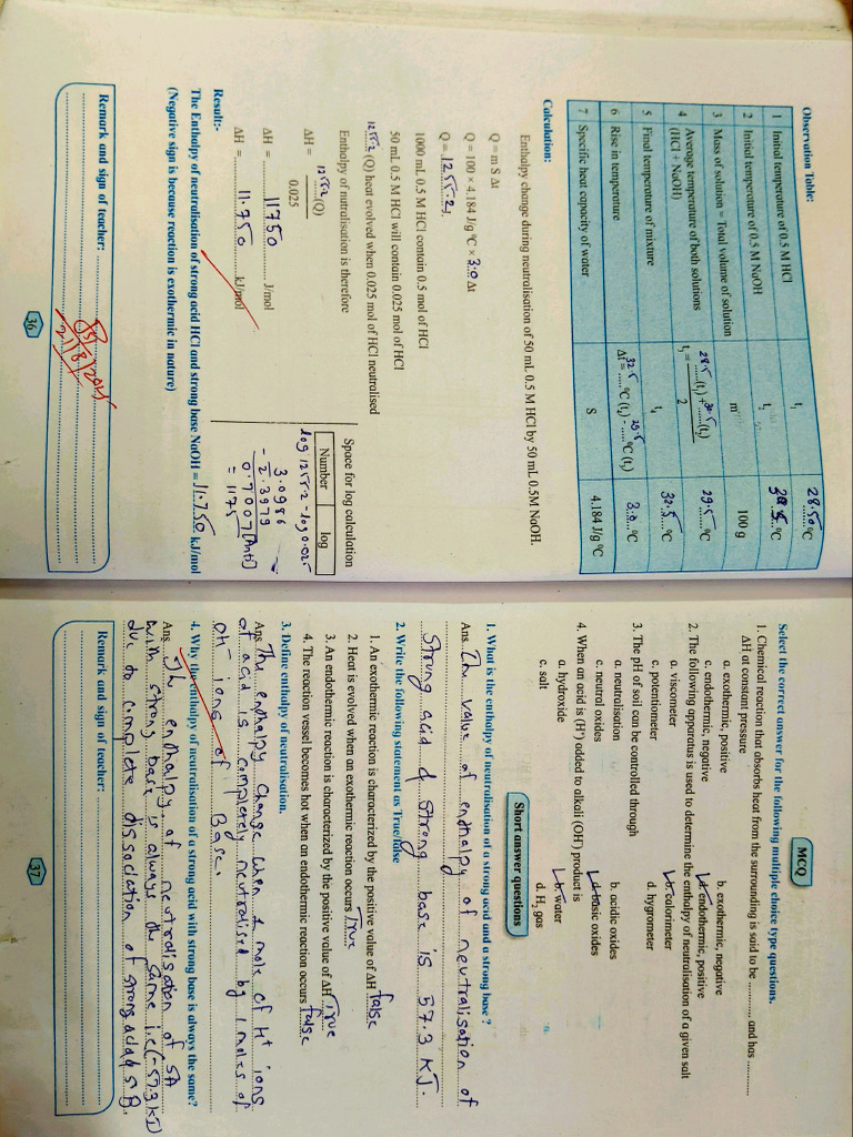 Chemistry Practical Solutions PDF | PDF