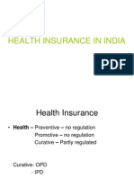 HEALTH Insurance in India-GC Chaturvedi Presntn