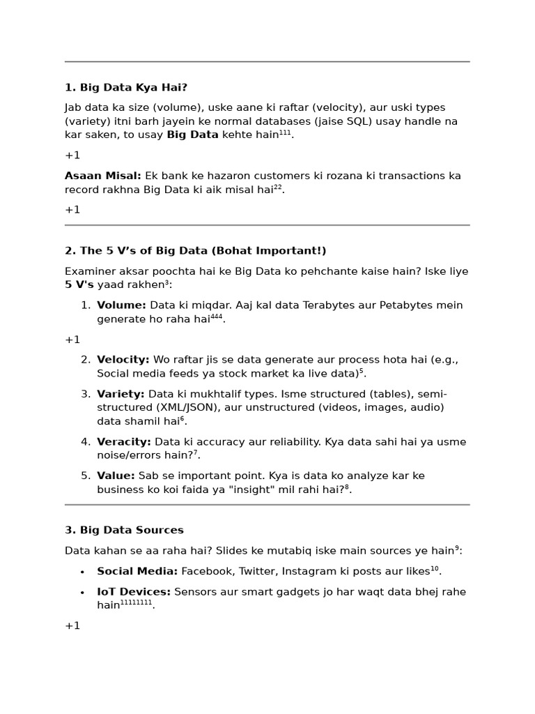 Big Data: 5 V's, Sources & Challenges | PDF | Big Data | Information ...