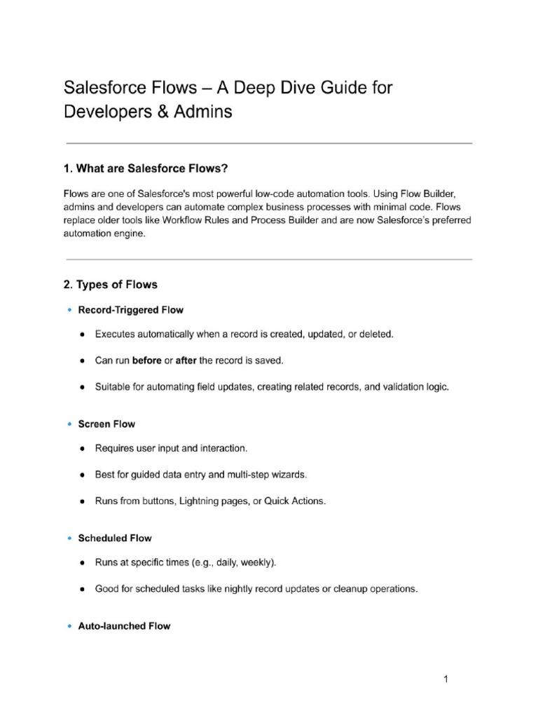 Salesforce Flows | PDF