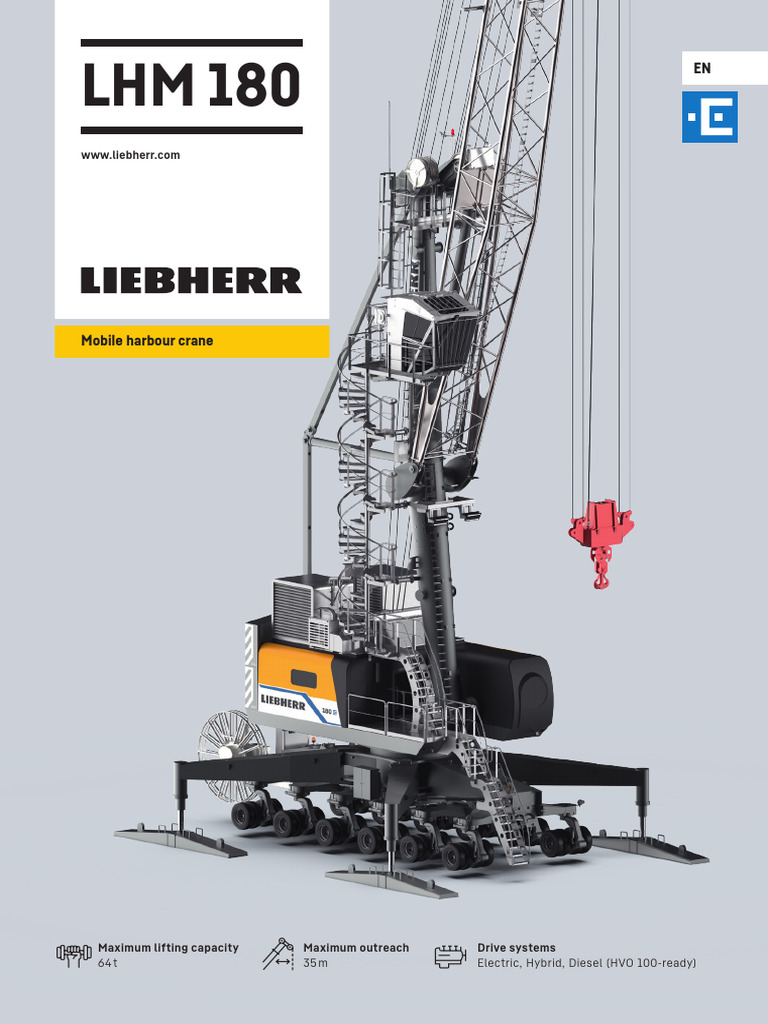 LHM 180 | PDF | Crane (Machine) | Mechanical Engineering