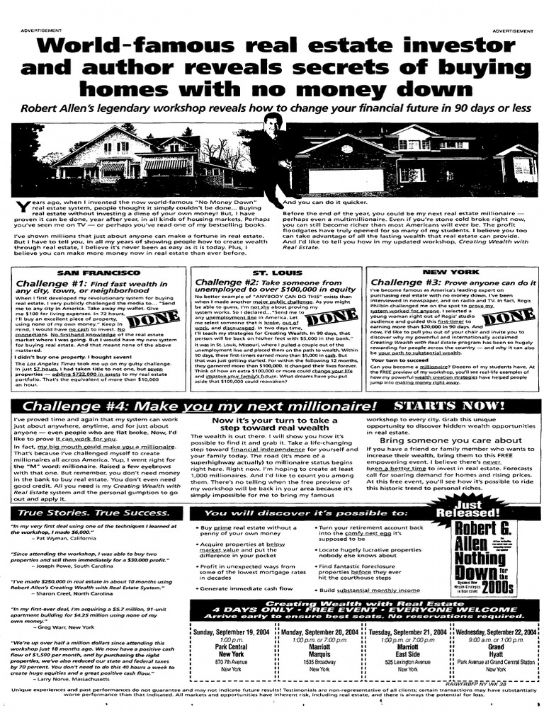 Buy Real Estate with No Money Down | PDF | Economies