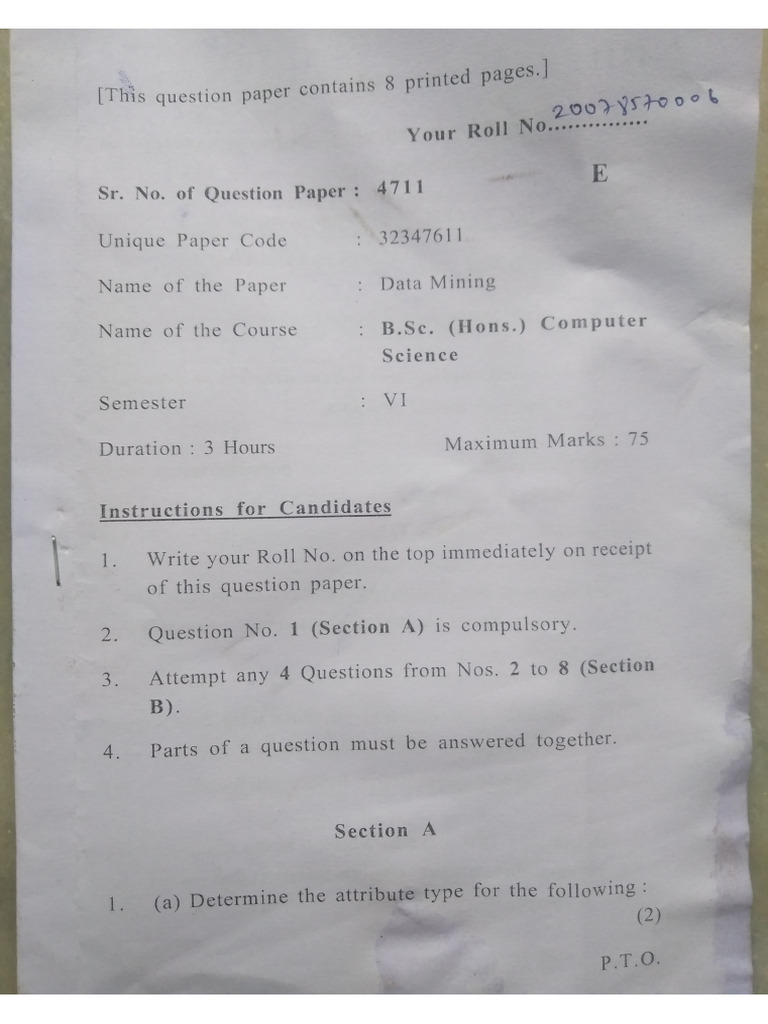 DM Paper 2023 | PDF