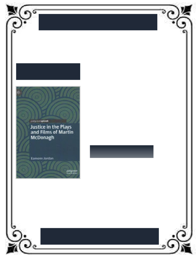 Justice in the Plays and Films of Martin McDonagh Eamonn Jordan eBook ...